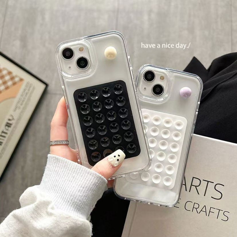 Phone Accessories - แผ่นยึดโทรศัพท์มือถือแบบซิลิโคนพร้อมจุกดูดอเนกประสงค์ ที่วางติดผนังแบบสี่เหลี่ยม ป้องกันการลื่น ติดด้านเดียว ใช้กับเคสโทรศัพท์มือถือ