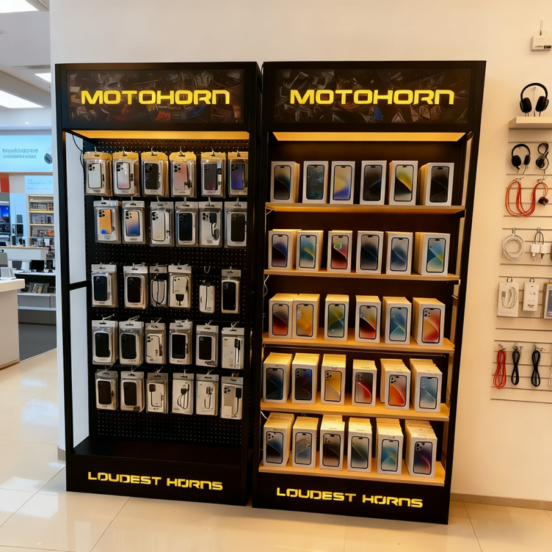 ออกแบบเฟอร์นิเจอร์เคาน์เตอร์ร้ - Phone Accessories Rack Display บทวิจารณ์และราคา